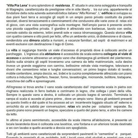 Pia Lena Сasa de vacaciones Magreglio